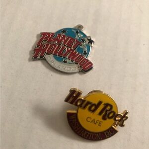 Collectible Planet Hollywood and Hard Rock Cafe Pins